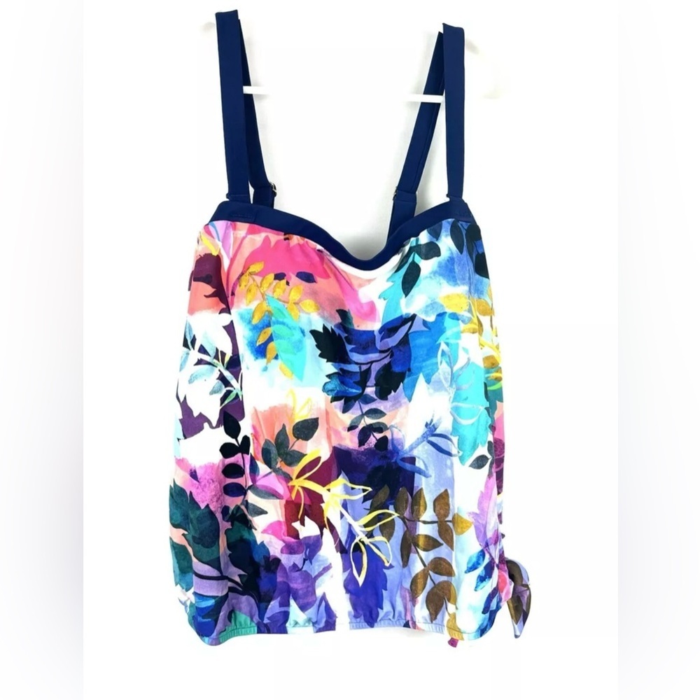 Maxine Of Hollywood Womens Garden Party Bandeau Swimsuit Multi 10